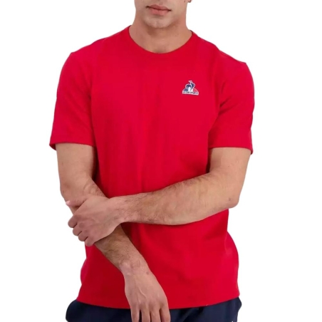 T-shirt Rouge Homme Le Coq Sportif Ess Tee Ss N°1
