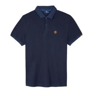 Polo Marine/Marron Homme TBS JAIRO