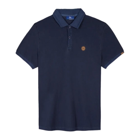 Polo Marine/Marron Homme TBS JAIRO
