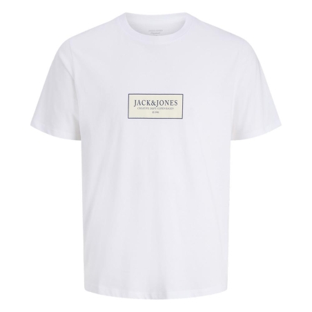 T-Shirt Blanc Homme Jack & Jones Greene