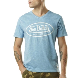 T-shirt Bleu/Crème Homme Von Dutch TYRON