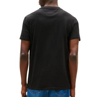 T-shirt Noir Homme Tommy Hilfiger Tjm Slim Linear Ches-dark