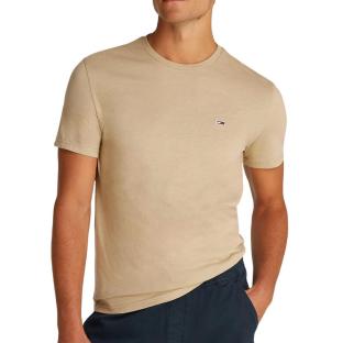 T-Shirt Marron Homme Tommy Hilfiger Slim Jersey