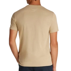 T-Shirt Marron Homme Tommy Hilfiger Slim Jersey