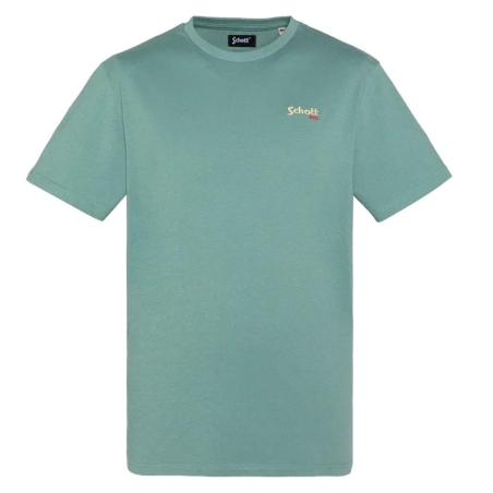 T-shirt Vert Homme Schott EMBE