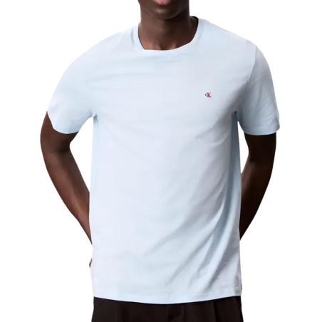 T-shirt Bleu Homme Clavin Klein Smooth