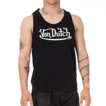 Débardeur Noir Homme Von Dutch Poitrine