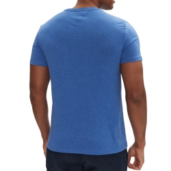 T-shirt Bleu Electrique Homme Tommy Hilfiger Tjm X Slim Jaspe