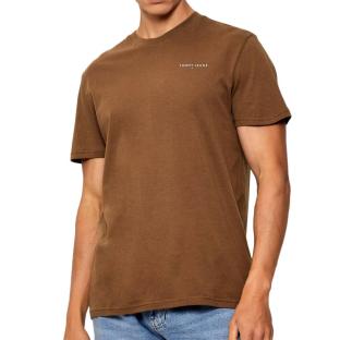 T-shirt Marron Homme Tommy Hilfiger Tjm Slim