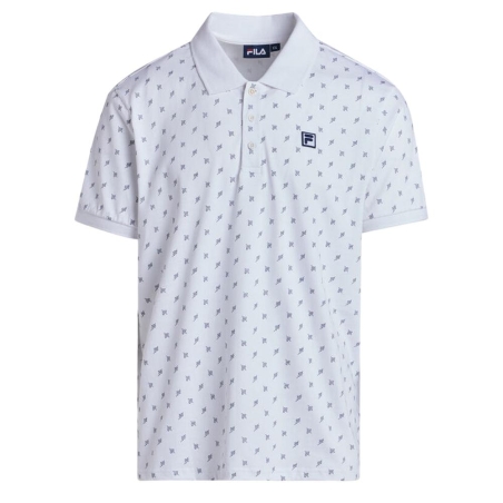 Polo Blanc Homme Fila Hart Faded
