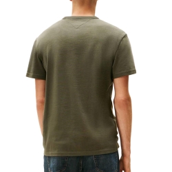 T-shirt Kaki Homme Tommy Jeans Reg Badge DM0DM20322