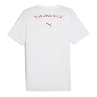 OM T-Shirt Blanc/Bleu Homme Puma Casuals