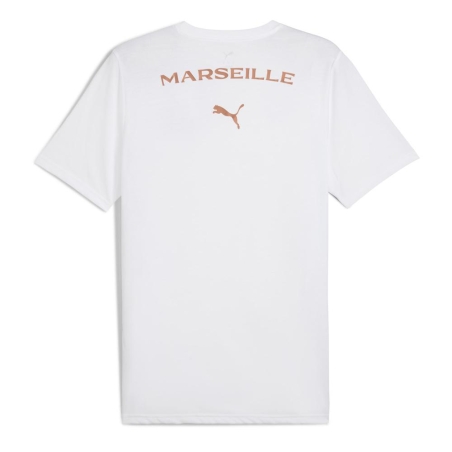 OM T-Shirt Blanc/Bleu Homme Puma Casuals