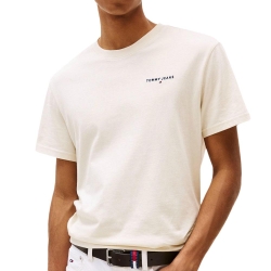T-shirt Beige Homme Tommy Hilfiger Tjm Slim Linear