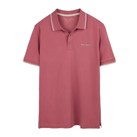 Polo Rose foncé Homme Teddy Smith Pasian 2