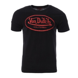 T-shirt Noir Homme Von Dutch Log VD