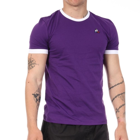 T-Shirt Violet Homme Le Coq Sportif Tee