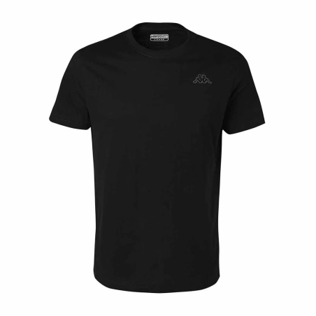 T-shirt Noir Homme Kappa Cafers