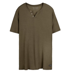 T-Shirt Kaki Homme Teddy Smith Gabriel