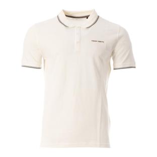 Polo Blanc Homme Teddy Smith Pasian 2