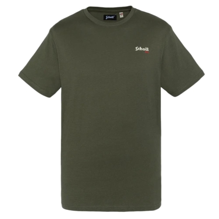 T-shirt Kaki Homme Schott Brode