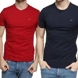 Lot de 2 t-shirts Rouge/Marine Homme Kaporal RIFT