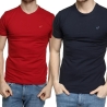Lot de 2 t-shirts Rouge/Marine Homme Kaporal RIFT