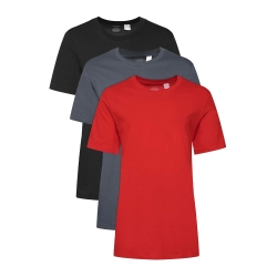 Lot de 3 T-Shirts Noir/Rouge/Gris Homme Calvin Klein Jeans LV00NB4051