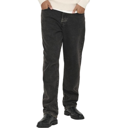 Jean Slim Noir Chiné Homme Only & Sons Sedge