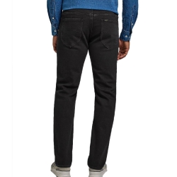 Jean Straight Fit Noir Homme Lee Farrow