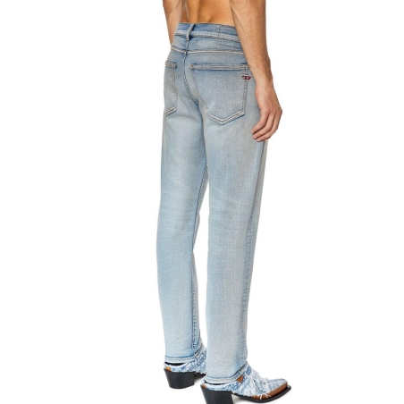 Jean Slim Bleu Clair Délavé Homme Diesel 2019 D-strukt