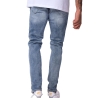 Jean Skinny Bleu Homme Project X Paris délavé avec trou