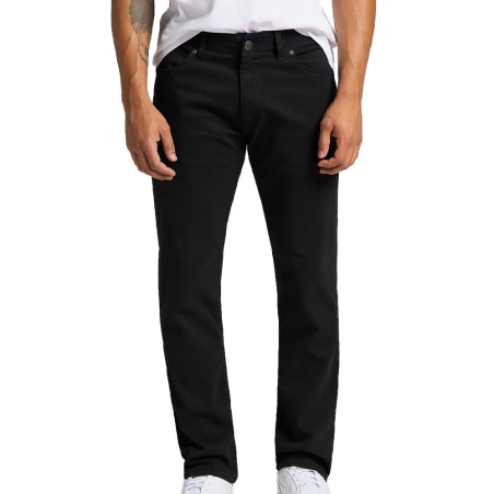 Jean straight noir Homme Lee