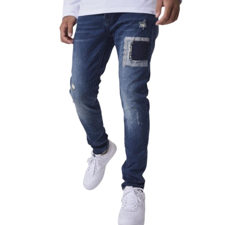Jean Slim Bleu Foncé Homme Project X Paris 2090025