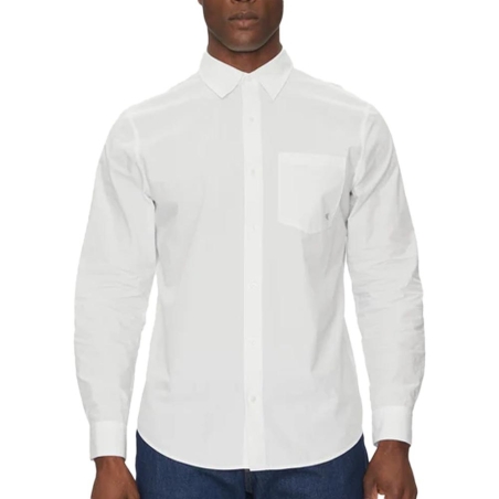 Chemise Blanche Homme Calvin Klein Jeans Poplin