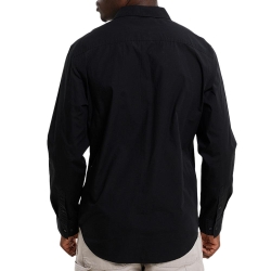 Chemise Noir Homme Calvin Klein Jeans Poplin Classic Sh