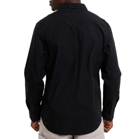 Chemise Noir Homme Calvin Klein Jeans Poplin Classic Sh