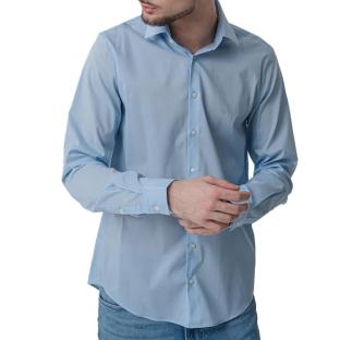 Chemise Bleu Homme Calvin Klein Jeans Lyocell Solid