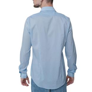 Chemise Bleu Homme Calvin Klein Jeans Lyocell Solid