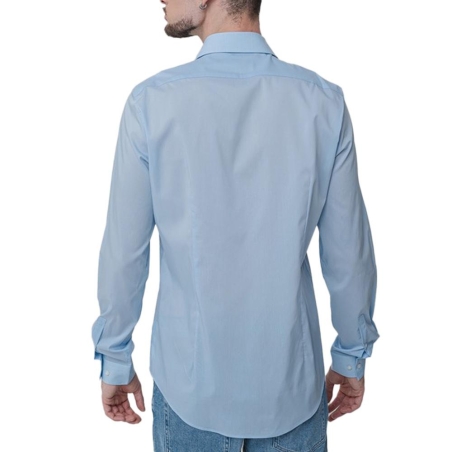 Chemise Bleu Homme Calvin Klein Jeans Lyocell Solid
