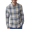 Chemise à carreaux Bleu/Jaune Homme TBS SULKYCHE