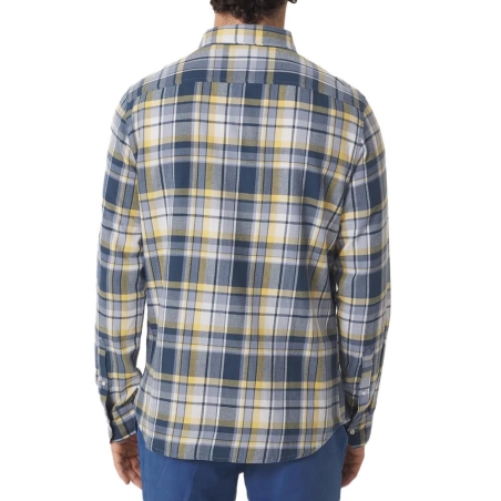 Chemise à carreaux Bleu/Jaune Homme TBS SULKYCHE