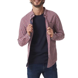 Chemise Blanche/Rouge Homme TBS Baltique