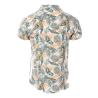 Chemise Blanche/Verte à Motifs Homme RMS26 Tropic