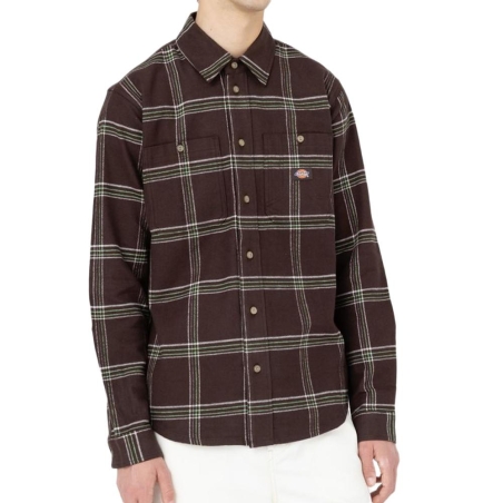 Chemise Marron/Vert Homme Dickies Warrenton