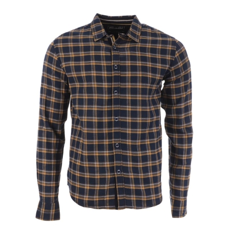 Chemise à Carreaux Marine/Jaune Homme RMS26