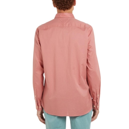 Chemise Rose Homme Tommy Hilfiger Flex Poplin