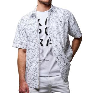 Chemise Blanche/Marine Homme Kaporal BLOCK