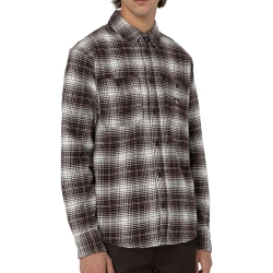 Chemise Marron/Blanc Homme Dickies Evansville