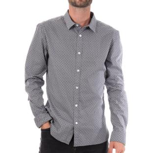 Chemise Bleu Imprimé Homme Teddy Smith Carton Strectch